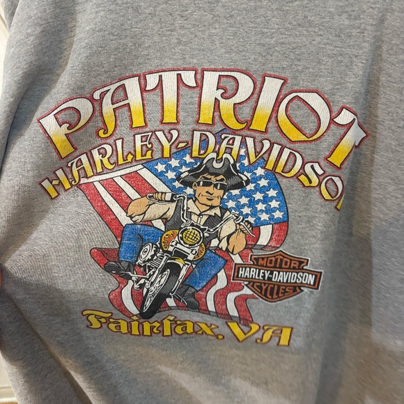 gray vintage Harley Davidson sweatshirt - amazing graphic - Picture 6 of 6